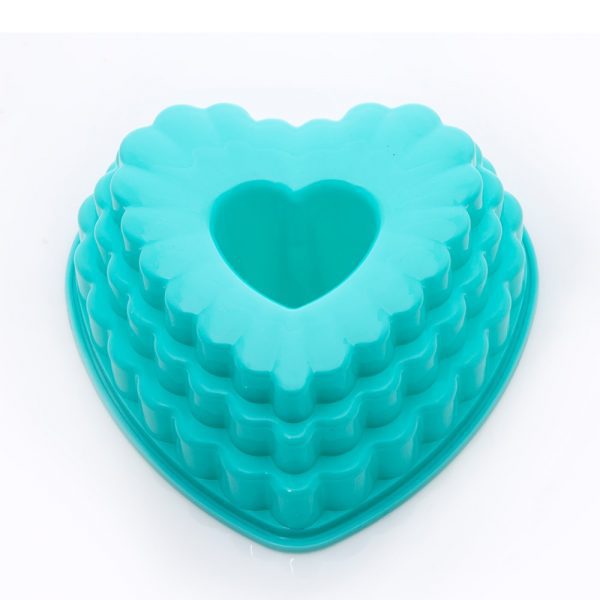 قالب ژله پلاستیکی قلب 3 طبقه
