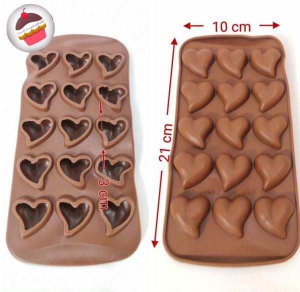 قالب شکلات و پاستیل سه بعدی قلب